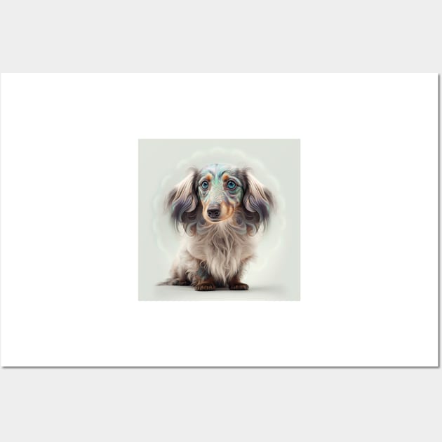 A Fractal Design of A Miniature Wire Hair Dachshund Wall Art by daniel4510